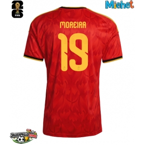 Belgia Diego Moreira #19 Kotipaita MM-kisat 2026 Lyhythihainen
